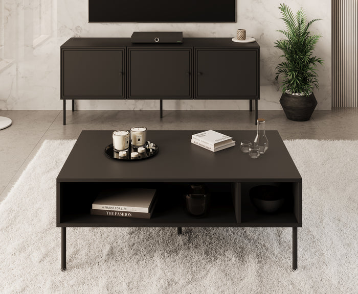 Meubella Salontafel Pierson - Zwart - 110 cm