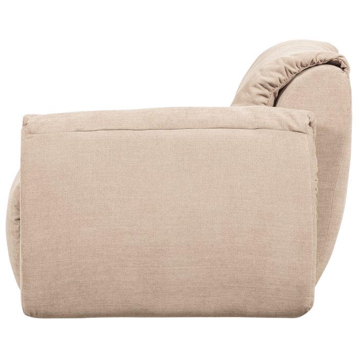 WOOOD Baggy 1-Zits Met Arm Rechts - Geweven Chenille - Zand-81x114x101