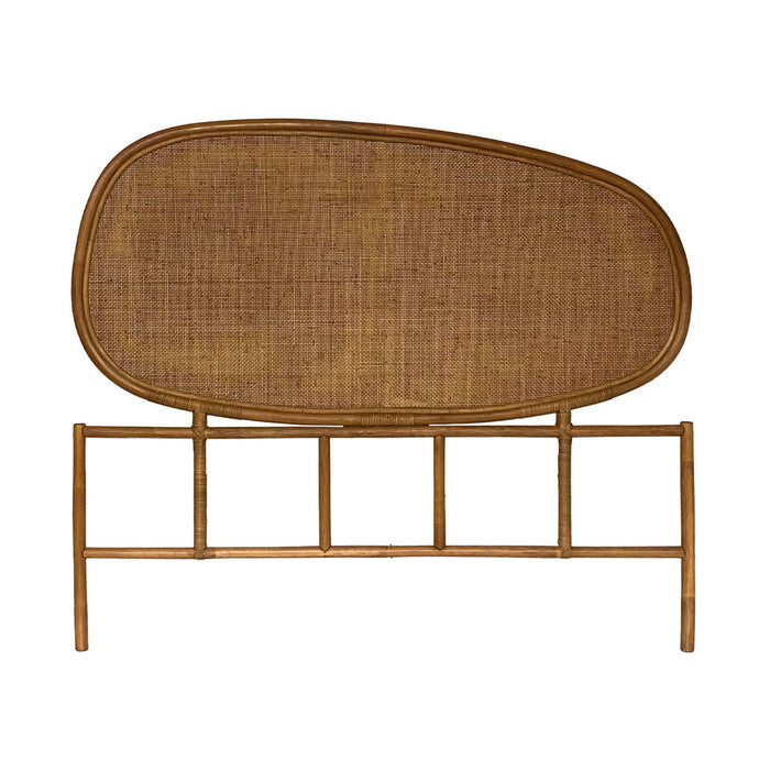 sweeek - Organisch hoofdbord in donker rotan