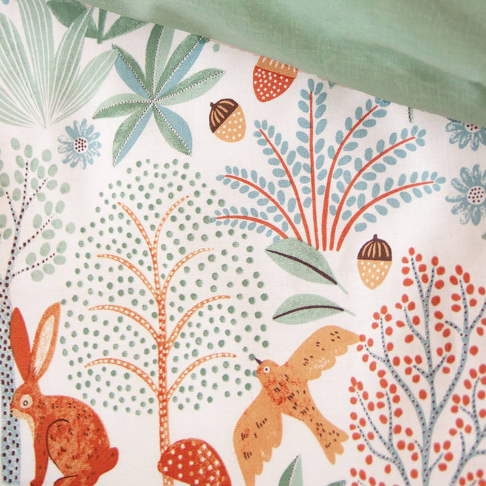 sweeek - Omkeerbare beddengoedset, 2-persoons met herfstthema 140 x