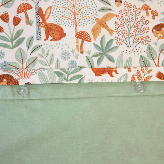 sweeek - Omkeerbare beddengoedset, 2-persoons met herfstthema 140 x