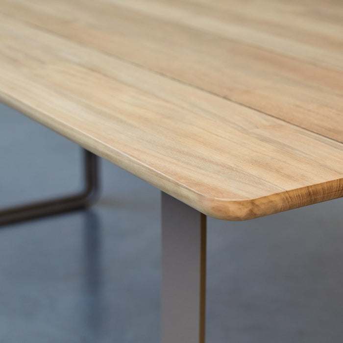 Tikamoon - Harper - Teakhouten en aluminium tuinset voor 6 personen