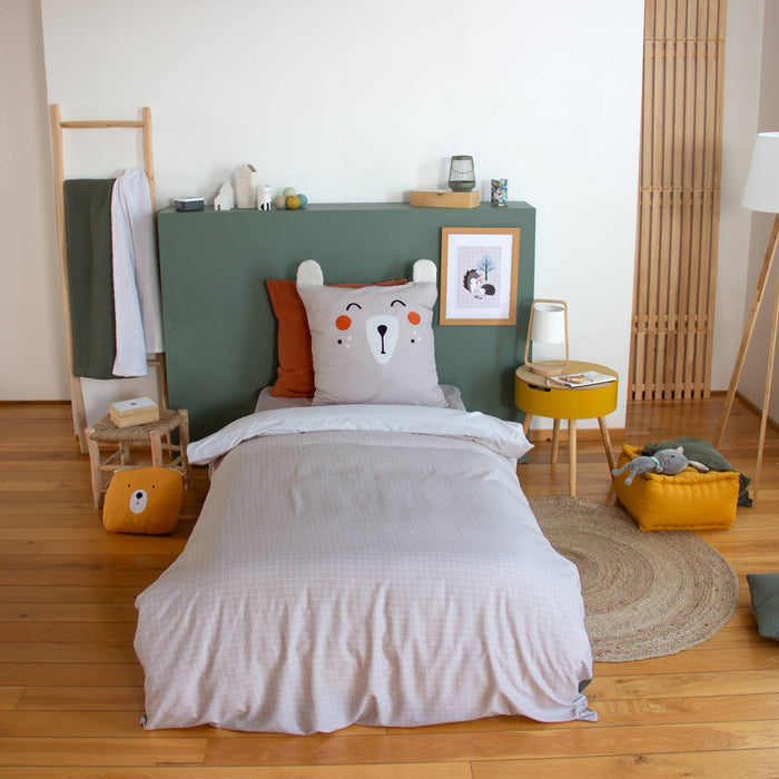 sweeek - Omkeerbare dekbedovertrek 1-persoons herfstbos print