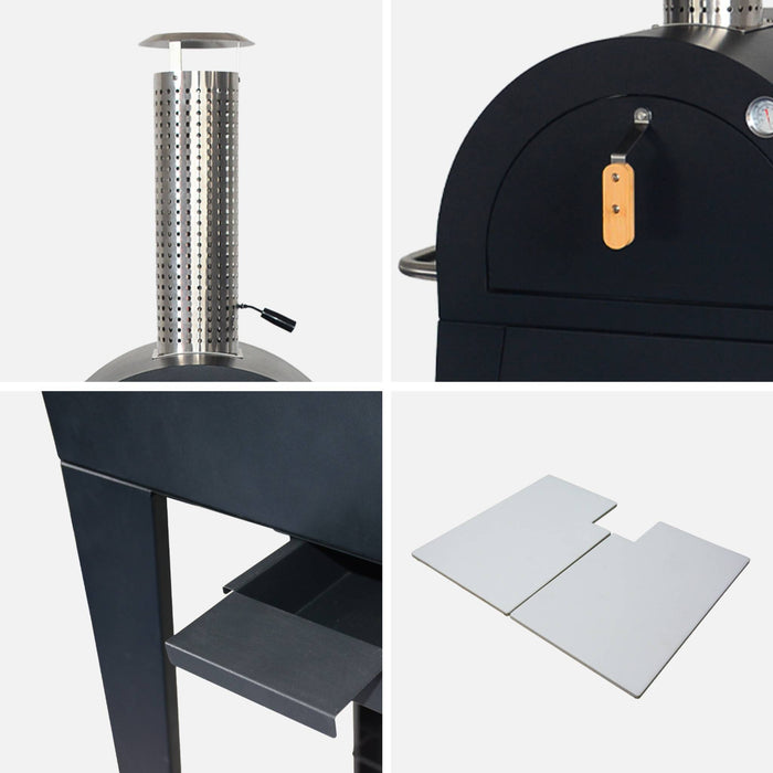 sweeek - Buitenpizzaoven met neerklapbaar blad