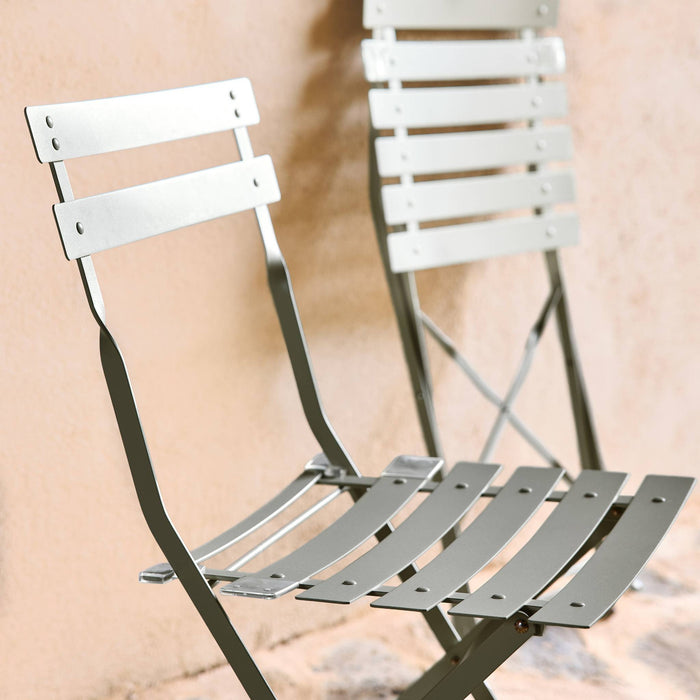 sweeek - Metalen inklapbare tuinstoel (set van 2)