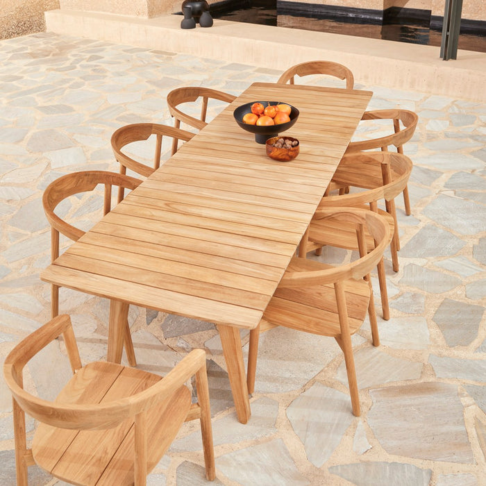 Tikamoon - Antioni - Massief teakhouten tuintafel voor 8|10 personen.