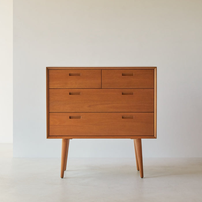 Tikamoon - Magda 50's - Kindercommode in massief mahoniehout
