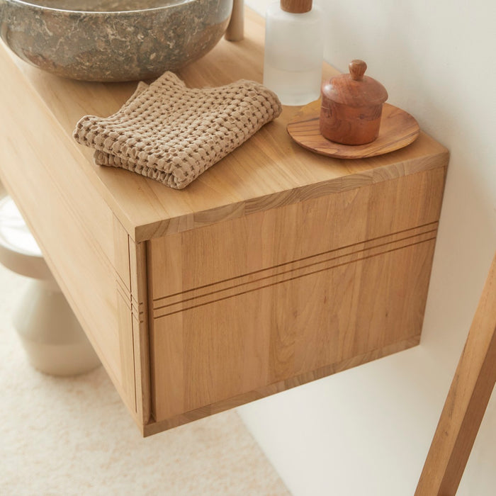 Tikamoon - Basic - Massief teakhouten badmeubel 80 cm