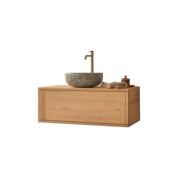 Tikamoon - Basic - Massief teakhouten badmeubel 80 cm