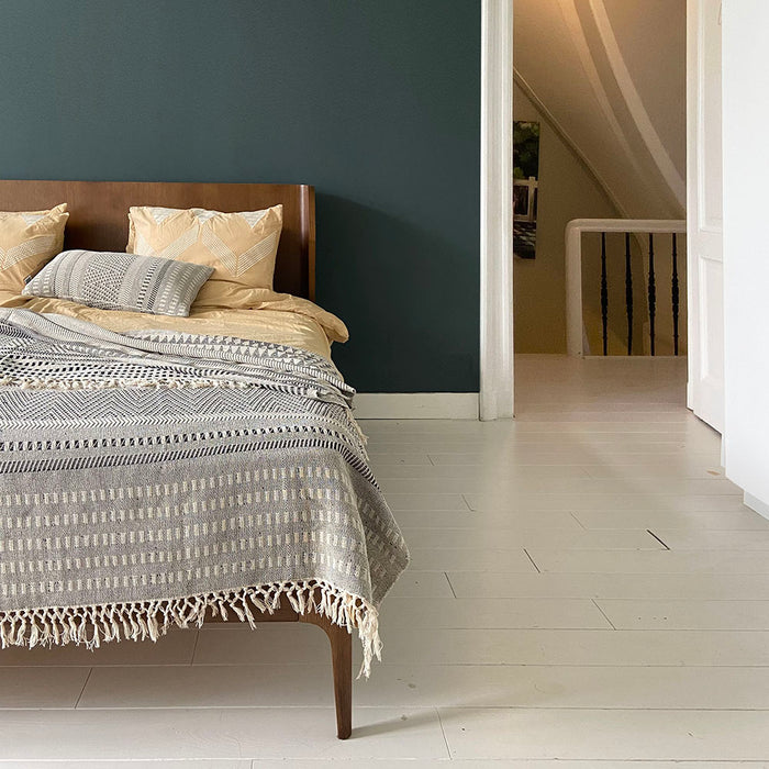 Malagoon Native Stripe Plaid 220 x 270 cm - Grijs