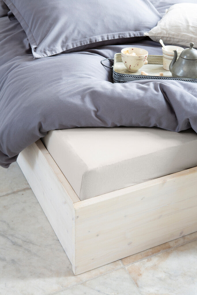 Walra - Hoeslaken Crispy Cotton - 80x200 - Zand