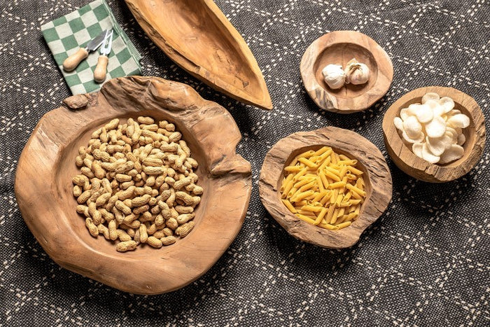 HSM Collection-Fruitschaal Small-ø20-27x6-10-Naturel-Teak