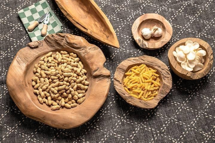 HSM Collection-Fruitschaal Small-ø20-27x6-10-Naturel-Teak