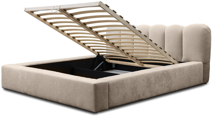 Trae Mobler Dallas 180 x 200 cm Gestoffeerd Bed Beige