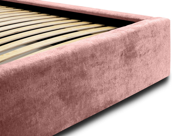 Trae Mobler Vegas 160 x 200 cm Gestoffeerd Bed Stoffig Roze