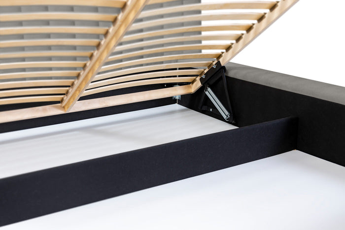 Trae Mobler Como 180 x 200 cm Gestoffeerd Bed Grijs