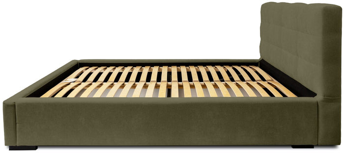 Trae Mobler Faro 140 x 200 cm Gestoffeerd Bed Bosgroen