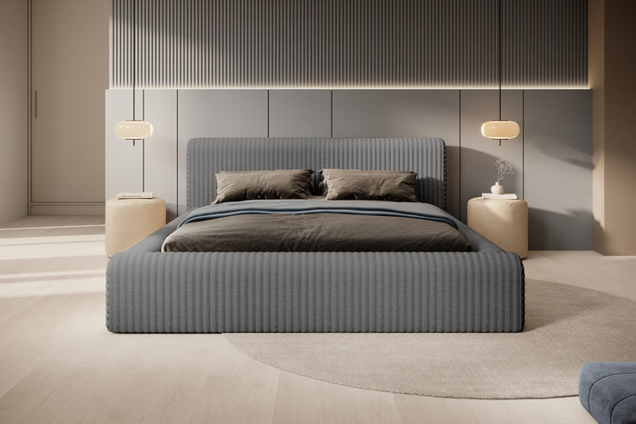 Trae Mobler Hana 180 x 200 cm Gestoffeerd Bed Grijs