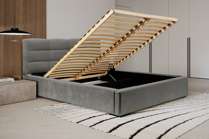 Trae Mobler Faro 160 x 200 cm Gestoffeerd Bed Grijs