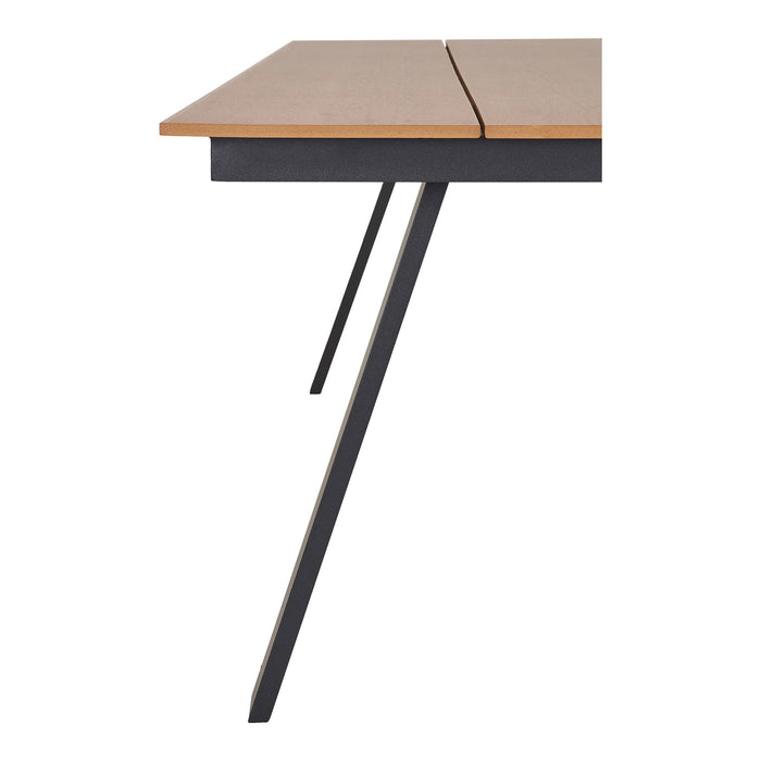 House Nordic - Tuintafel Naturel|Zwart - 220x100x74cm - Toronto