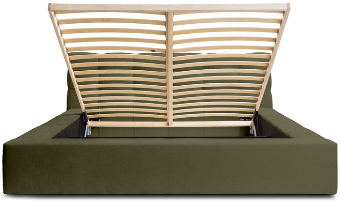 Trae Mobler Grace 180 x 200 cm Gestoffeerd Bed Bosgroen