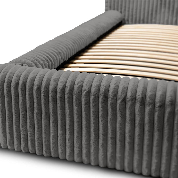 Trae Mobler Hana 140 x 200 cm Gestoffeerd Bed Grijs