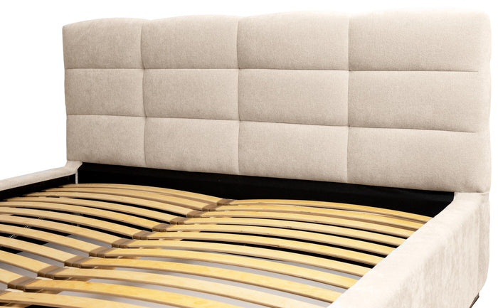 Trae Mobler Faro 140 x 200 cm Gestoffeerd Bed Beige