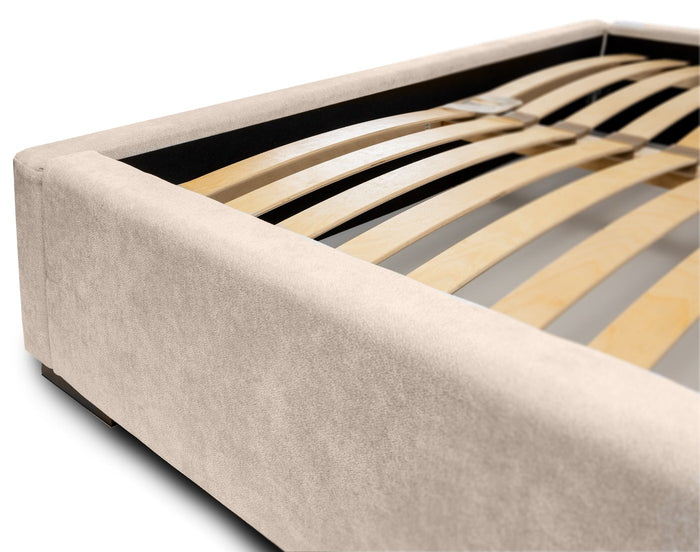 Trae Mobler Faro 140 x 200 cm Gestoffeerd Bed Beige