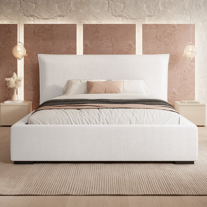 Trae Mobler Nevada 140 x 200 cm Bed Naturel Bouclé