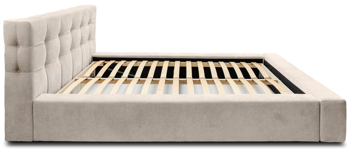 Trae Mobler Grace 160 x 200 cm Gestoffeerd Bed Beige