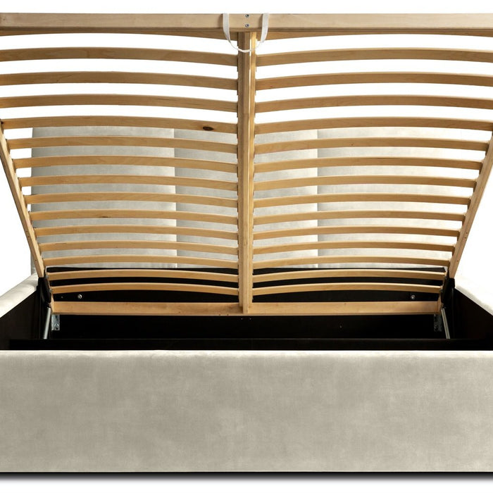 Trae Mobler Porto 140 x 200 cm Gestoffeerd Bed Zand