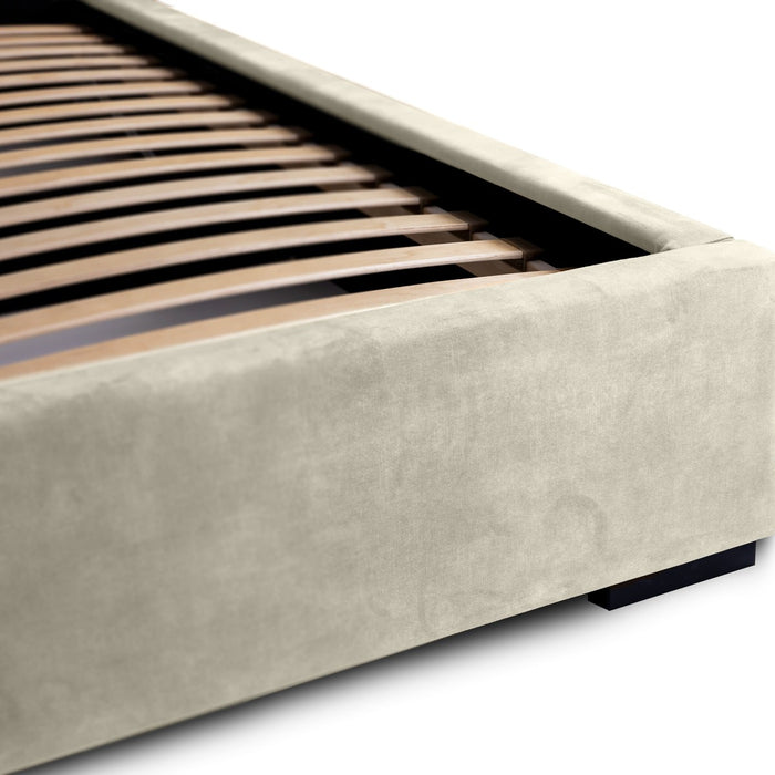 Trae Mobler Porto 140 x 200 cm Gestoffeerd Bed Zand