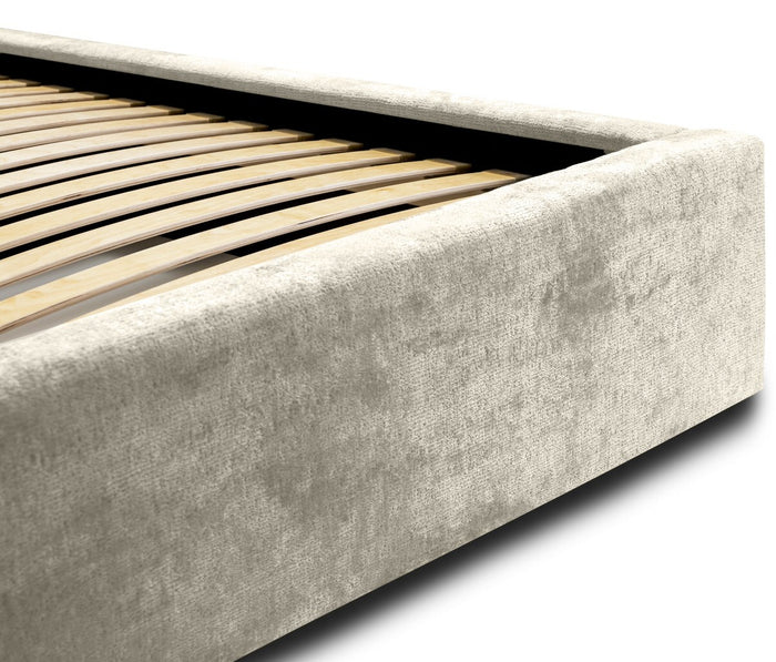 Trae Mobler Vegas 140 x 200 cm Gestoffeerd Bed Creme