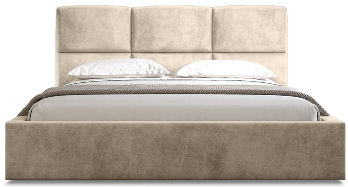 Trae Mobler Porto 140 x 200 cm Gestoffeerd Bed Zand