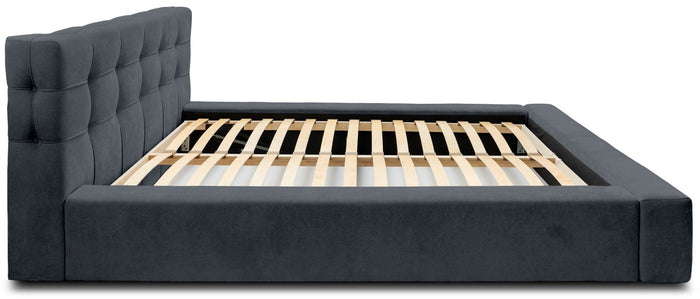 Trae Mobler Grace 140 x 200 cm Gestoffeerd Bed Donkerblauw