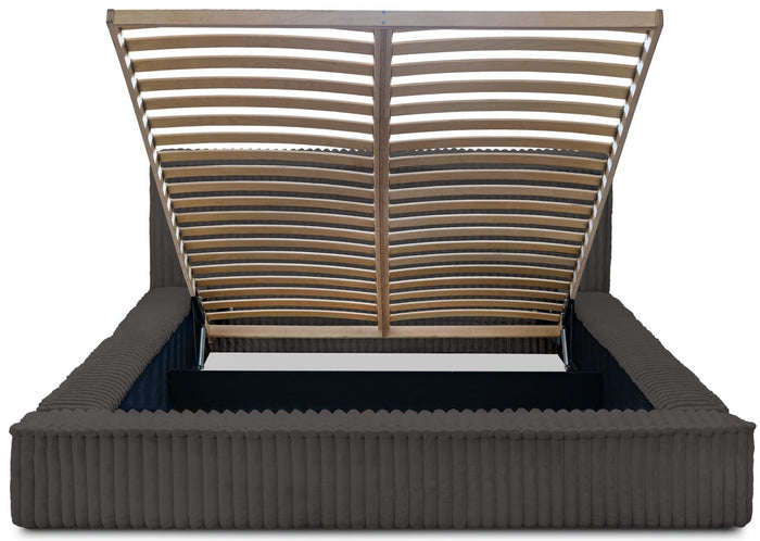 Trae Mobler Melody 160 x 200 cm Gestoffeerd Bed Donkergrijs