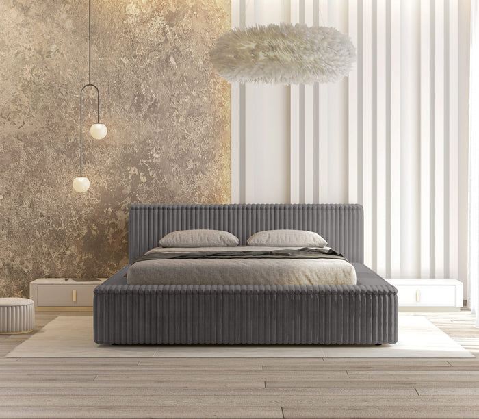 Trae Mobler Melody 180 x 200 cm Gestoffeerd Bed Grijs