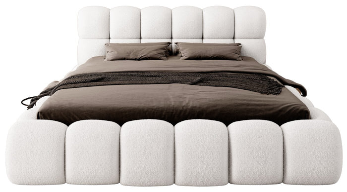 Trae Mobler Boston 160 x 200 cm Gestoffeerd Bed Naturel
