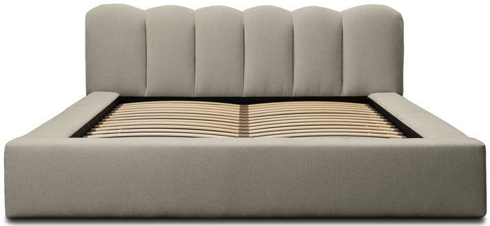 Trae Mobler Dallas 140 x 200 cm Gestoffeerd Bed Taupe
