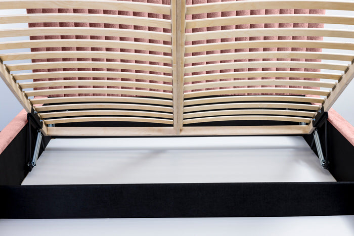 Trae Mobler Vegas 180 x 200 cm Gestoffeerd Bed Stoffig Roze