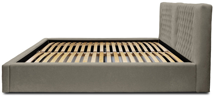 Trae Mobler Montana 160 x 200 cm Gestoffeerd Bed Taupe