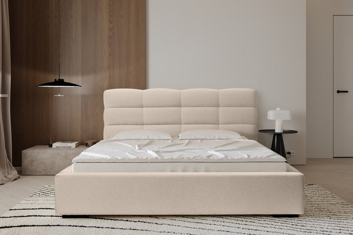 Trae Mobler Faro 180 x 200 cm Gestoffeerd Bed Beige