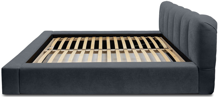 Trae Mobler Dallas 180 x 200 cm Gestoffeerd Bed Donkerblauw