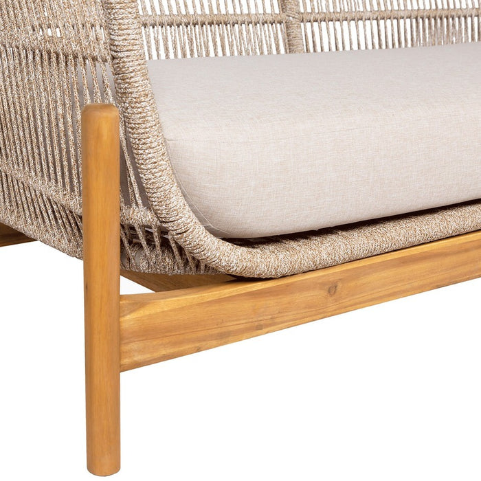 House Nordic Terracina Loungebank Acacia|Beige