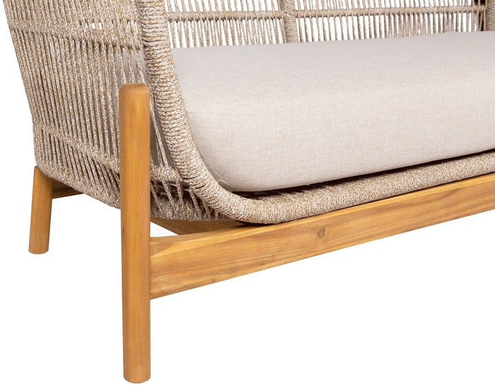 House Nordic Terracina Loungebank Acacia|Beige