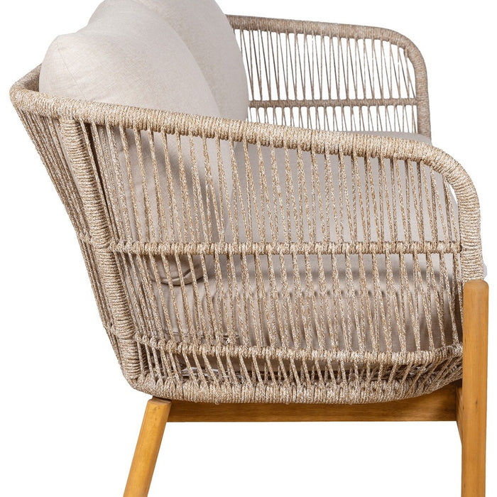 House Nordic Terracina Loungebank Acacia|Beige
