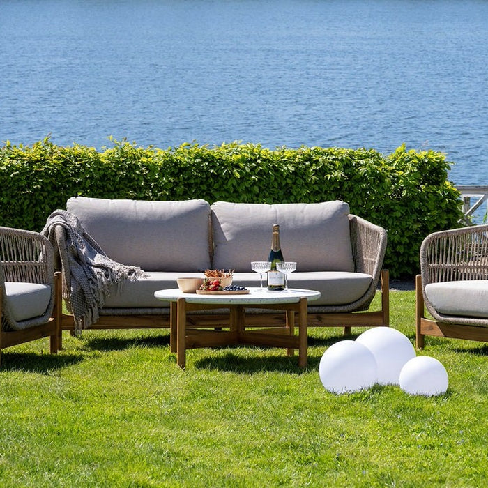 House Nordic Terracina Loungebank Acacia|Beige