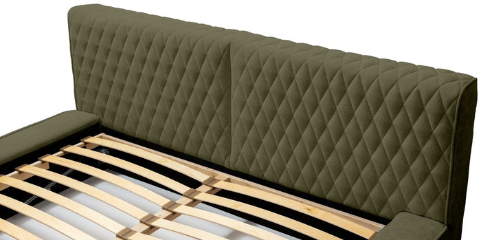 Trae Mobler Azurro 160 x 200 cm Gestoffeerd Bed Bosgroen