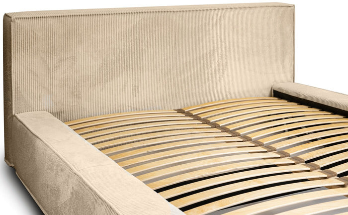 Trae Mobler Harmon 160 x 200 cm Gestoffeerd Bed Beige