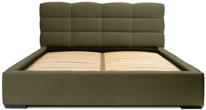 Trae Mobler Faro 180 x 200 cm Gestoffeerd Bed Bosgroen